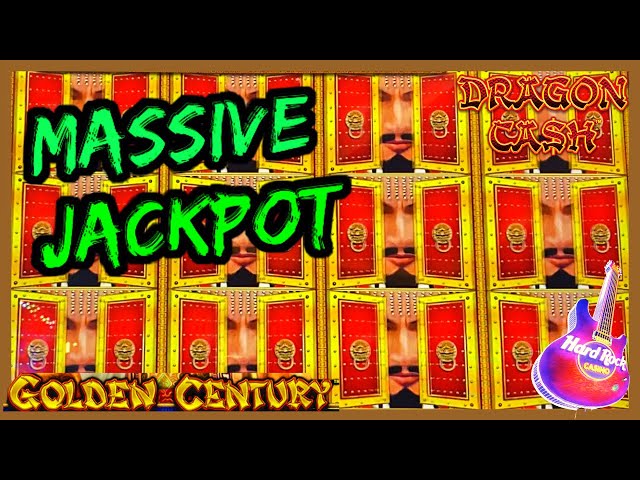 HIGH LIMIT Dragon Cash Link Golden Century MASSIVE HANDPAY JACKPOT $100 Bonus Round Slot Machine
