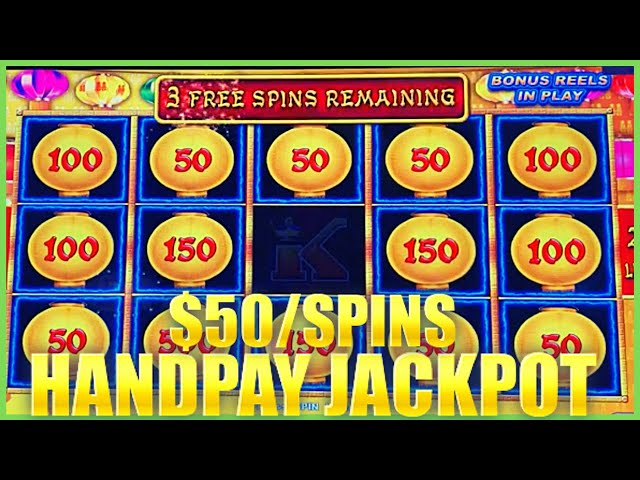 HIGH LIMIT Lightning Link Happy Lantern HANDPAY JACKPOT$50 Bonus Round Slot Machine Casino