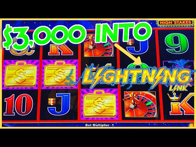 $3K INTO HIGH LIMIT Lightning Link High Stakes Bonus Round Slot Machine Casino