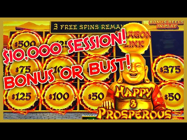 HIGH LIMIT Dragon Cash Link HANDPAY JACKPOTS $100 Bonus Round Happy & Prosperous Slot Machine Casino