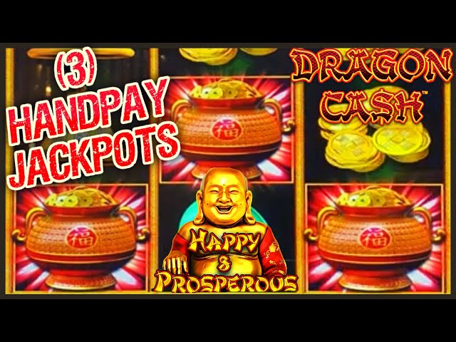 HIGH LIMIT Dragon Cash Link HAPPY & PROSPEROUS (3) HANDPAY JACKPOTS $100 Bonus Round Slot Machine