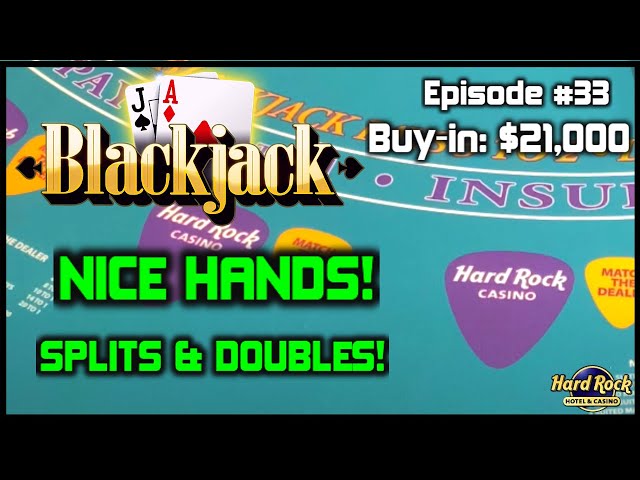 BLACKJACK #33 $21K BUY-IN WINNING SESSION W/ $500 – $1500 HANDS Good Action With Splits & Doubles