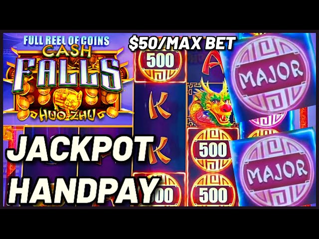 High Limit Cash Falls Huo Zhu & Pirate’s Trove HANDPAY JACKPOT on $50 Spin Slot Machine Long Session