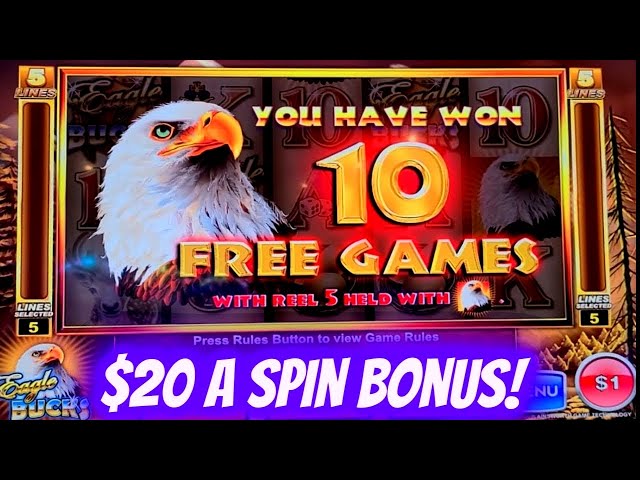 High Limit Thunder Cash & Eagle Bucks Slot Machine Bonuses Won | Live Slot Play At Casino | EP-5