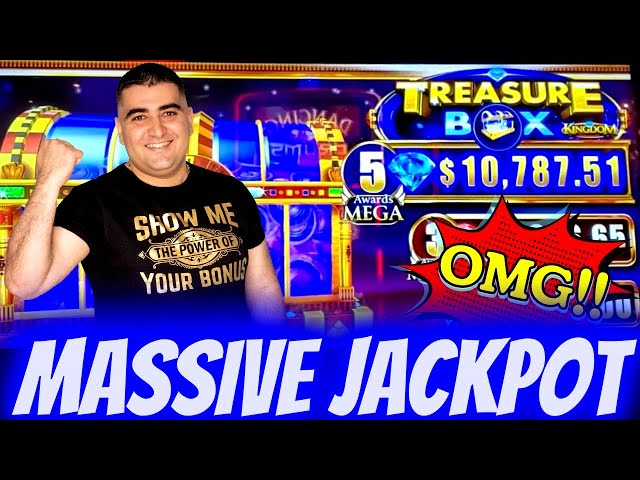 BIGGEST JACKPOT On Treasure Box Kingdom Slot – $25 Max Bet | Las Vegas Jackpot Winner 2021