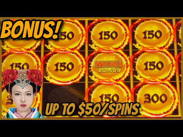 HIGH LIMIT SESSION UP TO $50 Spins on Dragon Link Autumn Moon $15 Bonus Round Slot Machine Casino