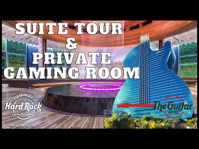 TOUR OF SUITE #13401 & PRIVATE GAMING ROOM ON 34TH FLOOR – SEMINOLE HARD ROCK HOTEL HOLLYWOOD, FL