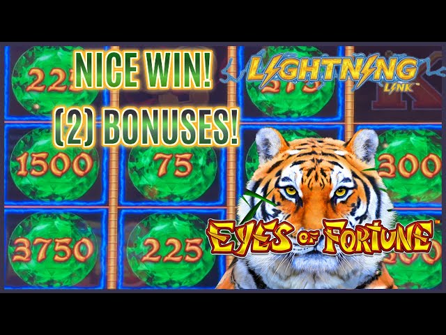 NICE WIN on HIGH LIMIT Lightning Link Eyes Of Fortune $25 MAX BET Bonus Round Slot Machine Casino