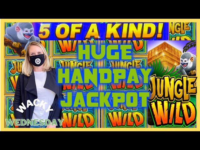 WACKY WEDNESDAY W/ GRETCHEN #9 HUGE HANDPAY JACKPOT HIGH LIMIT Jungle Wild $25 Max Bet Bonus Round