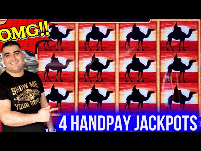 4 HANDPAY JACKPOTS On High Limit Slots ! Winning Mega Bucks At Casino On Slot Machines