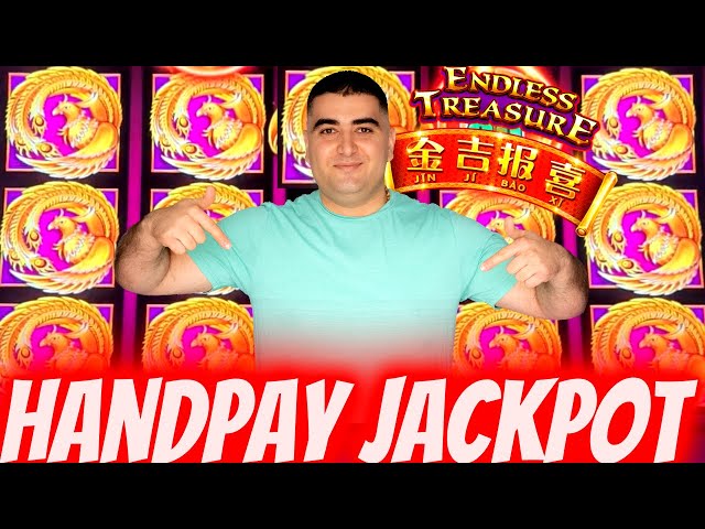 HANDPAY JACKPOT On High Limit Endless Treasures Slot ! Las Vegas Casino Jackpot
