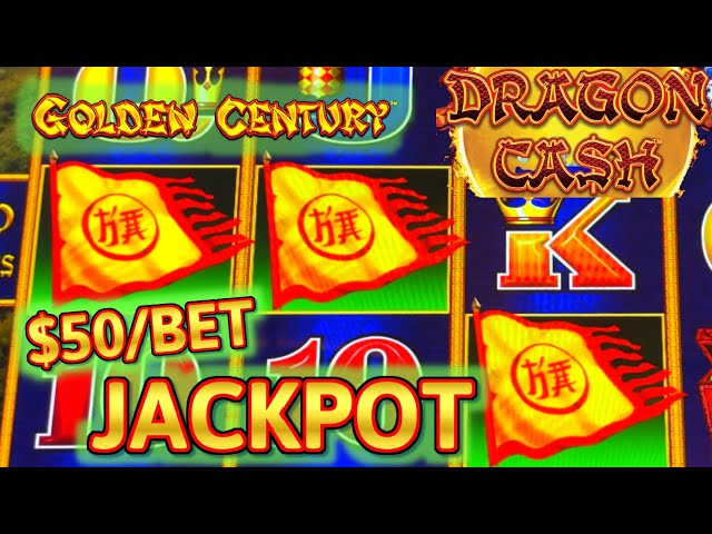 HIGH LIMIT Dragon Cash Link Golden Century HANDPAY JACKPOT ~ $50 Bonus Round Slot Machine Casino
