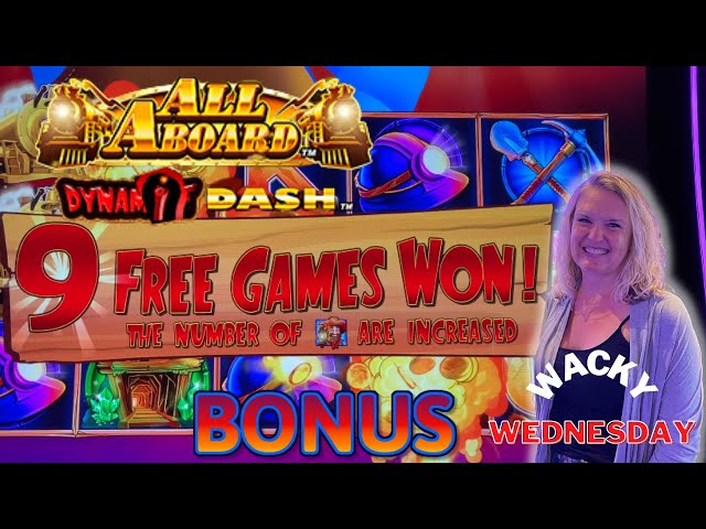 WACKY WEDNESDAY W/ GRETCHEN #21 HIGH LIMIT All Aboard & Spin It Grand Max Bet $25 Bonus Rounds Slot