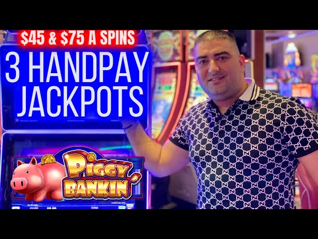 3 HANDPAY JACKPOTS On High Limit Slot Machines – $75 A SPIN | EP-19