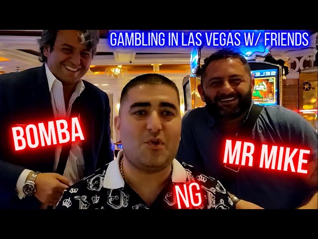 Gambling In Vegas With MR MIKE SLOTS & BOMBA SLOTS | Live Slot Play At Casino W/ Fiends