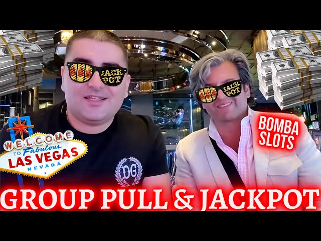 High Limit Group Pull & HANDPAY JACKPOT ! Playing In Vegas w/ BOMBA-SLOTS