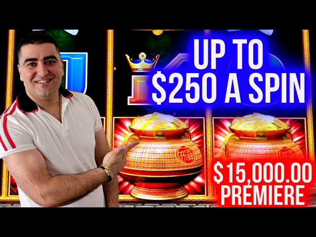 Up To $250 A Spin On High Limit Dragon Cash Slot ! $15,000 Live Premiere Stream
