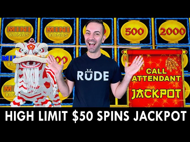 HIGH LIMIT JACKPOT $50 Spins Strike A Lighting Cash WIN