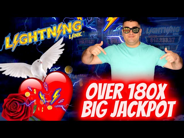 Over 180x BIG JACKPOT On Lightning Link Slot | High Limit MIGHT CASH Slot Big Win