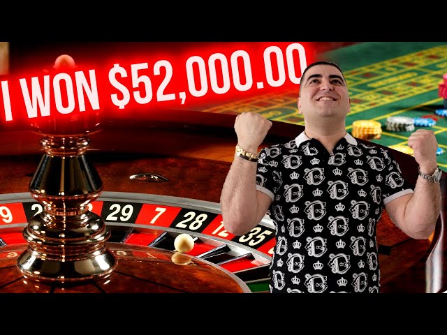 $5,000.00 Bet High Stakes Roulette In Las Vegas Casino ! Winning Huge Money At Casino Table Game