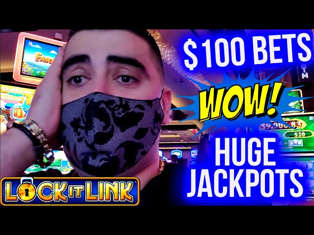 $100 A Spin LOCK IT LINK Slot Machines BIG HANDPAY JACKPOTS | Couldn’t Stop Winning JACKPOTS