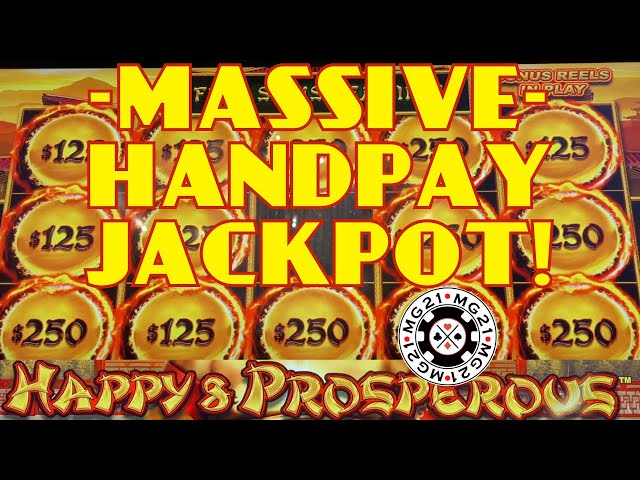Dragon Link Happy & Prosperous MASSIVE HANDPAY JACKPOT ~ HIGH LIMIT $125 Bonus Slot Machine Casino