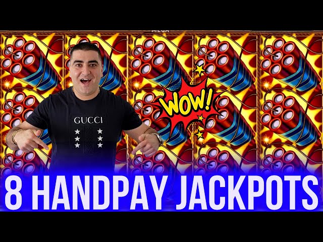 8 HANDPAY JACKPOTS On High Limit Lock It Link Slot Machines | Winning Mega Bucks On Slots