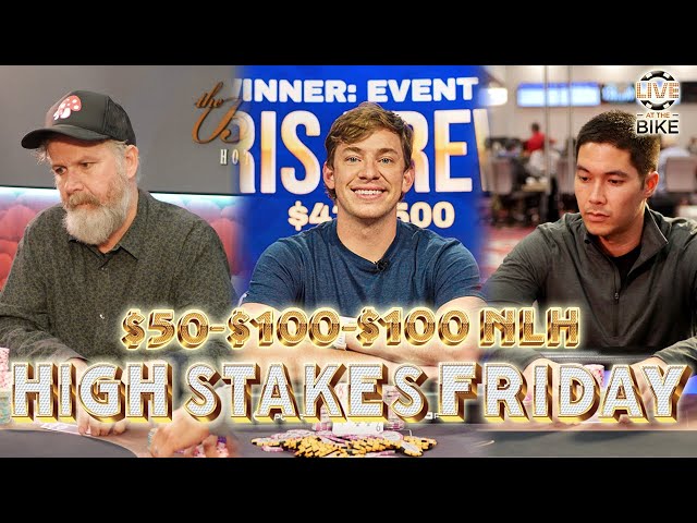 HIGH STAKES FRIDAY $50/100/100 w/ Chris Brewer and Eric Hicks! Live at the Bike!