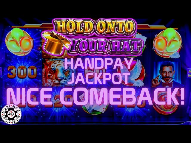 Lock It Link Hold Onto Your Hat HANDPAY JACKPOT ~ HIGH LIMIT $60 Bonus Slot Machine W/ $120 Spins