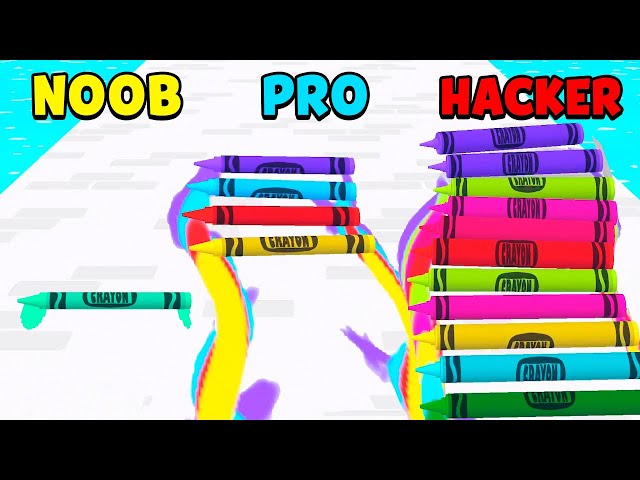 NOOB vs PRO vs HACKER – Crayon Run