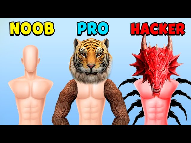 NOOB vs PRO vs HACKER – Merge Animals 3D