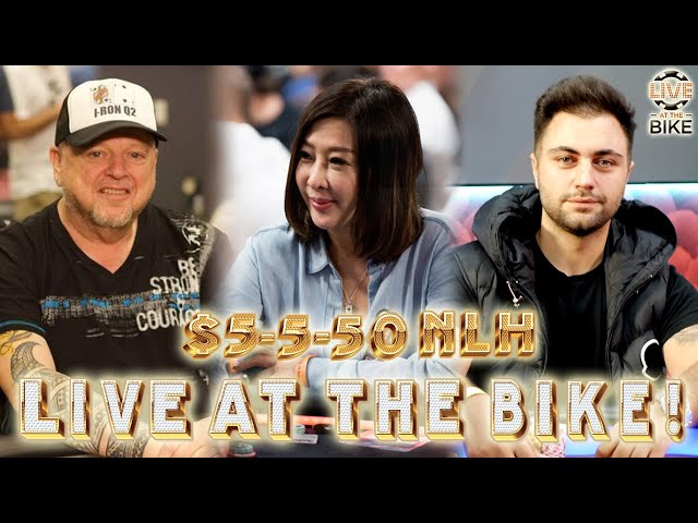 Kitty Kuo Plays Action $5/5+50 BBA NLH! – Live at the Bike!
