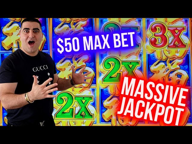 MASSIVE HANDPAY JACKPOT On High Limit Red Fortune Slot – $50 Max Bet | Winning Mega Buck On Slot