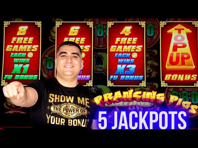 5 HANDPAY JACKPOTS On High Limit Prancing Pigs Slot Machines – Winning In Las Vegas