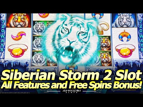 More Year of the Tiger action! Siberian Storm 2 Slot Machine – Live Play, Features and Free Spins!