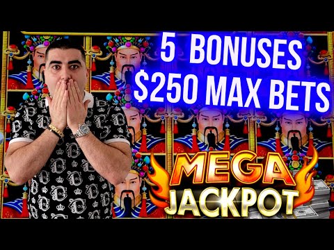 5 Bonuses W/ $250 Max Bets & MASSIVE JACKPOTS #Highlighted