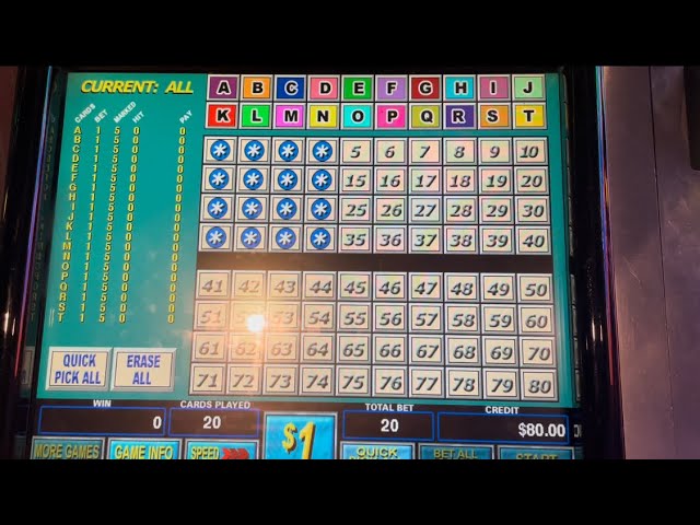 High Limit $1 Multicard Keno $20 Bets going for Big Jackpots #kenonation