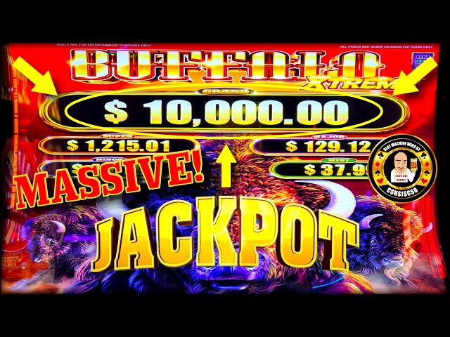 MASSIVE GRAND JACKPOT HANDPAY on Buffalo Xtreme Slot Machine