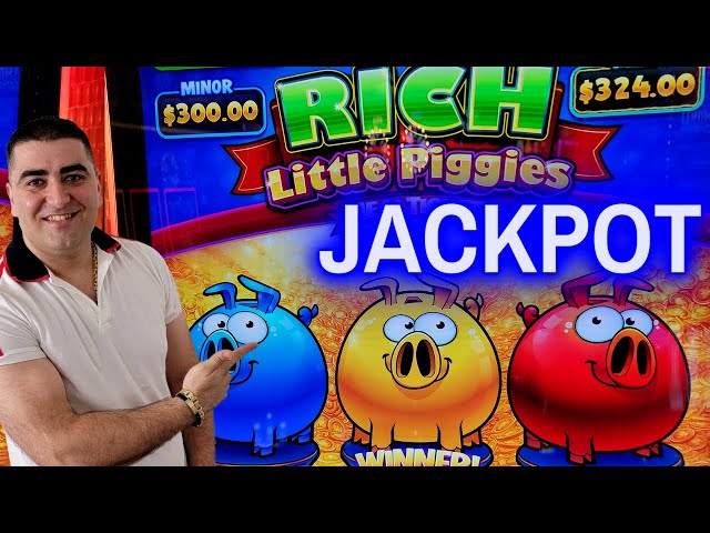 Rich Little Piggies Slot HANDPAY JACKPOT – Live Slot Play At Casino