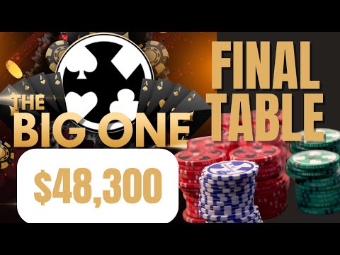 $48,300 BIG ONE Poker Tournament Final Table from TCH LIVE Dallas, TX