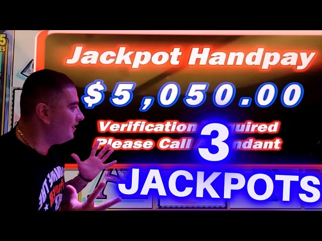 I Won 3 HANDPAY JACKPOTS On Slots – Live Slot Play At Casino !