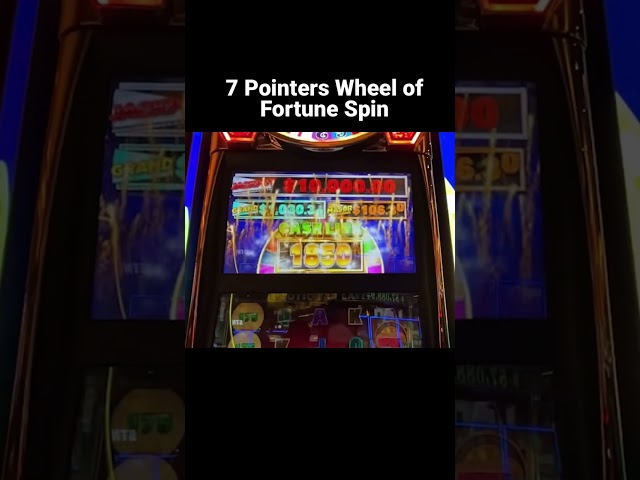 7 Pointers Wheel of Fortune Spin #lasvegas #casino #gambling #slots