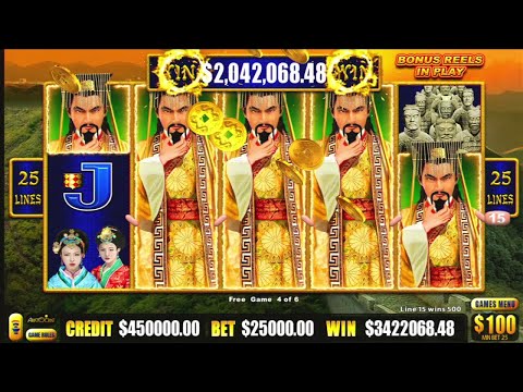 WE PLAY 25K A SPIN ON DRAGON LINK GOLDEN CENTURY A REAL SLOT MACHINE JACKPOT