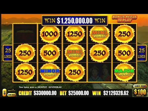 WE PLAY 50 MILLION @25K A SPIN IN 3 HOURS ON DRAGON LINK GOLDEN CENTURY A REAL SLOT MACHINE JACKPOT