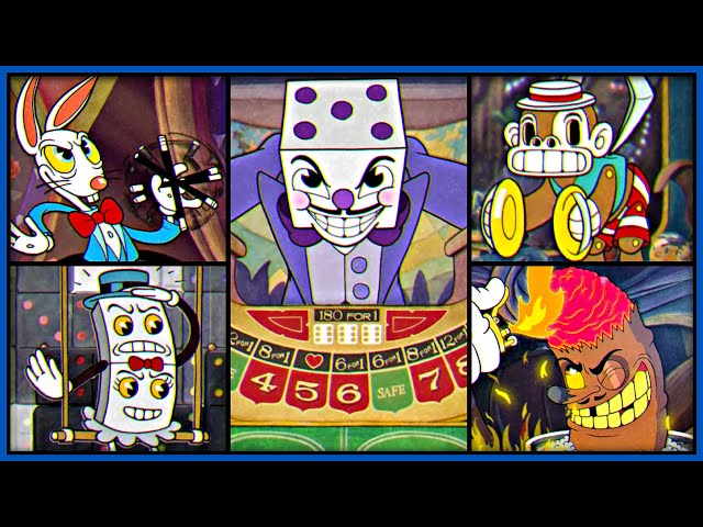 Cuphead – All Casino Bosses (4K 60FPS)