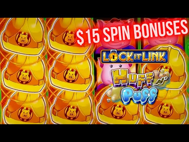 I Won BONUS On Huff N Puff Slot Machine