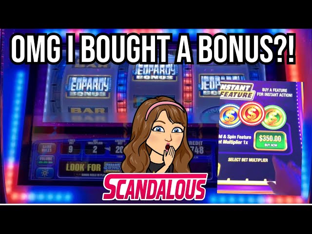 OMG I Bought a Bonus! Plus First Time Trying Jeopardy Bonus Slot Machine plus Piggy Burst Bonuses!
