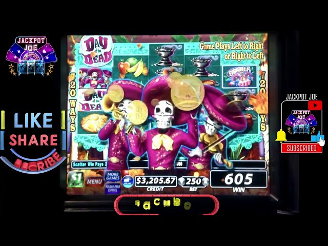 WOW Day of the Dead High Limit Jackpot $250 Spin