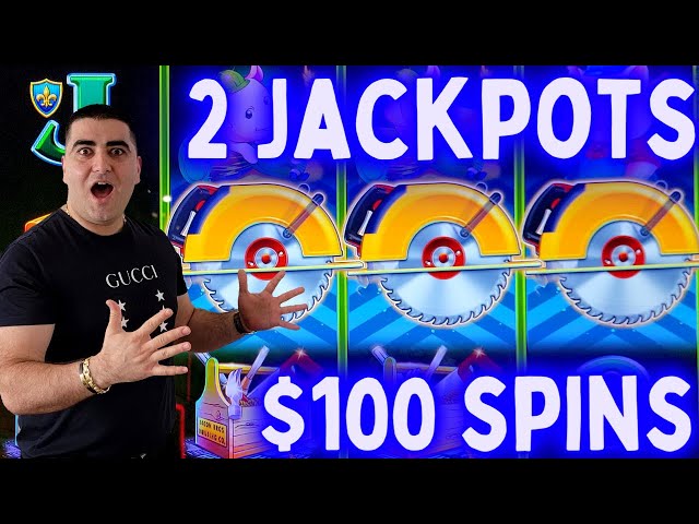 $100 Spin JACKPOTS On HUFF N MORE PUFF Slot Machine ! PART-1