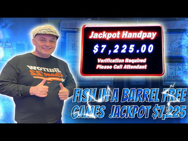 Fish in a Barrel Slots Got Hooked on Free Games! $7,225 Jackpot
